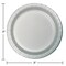 240/Case Bulk Shimmering Silver Paper 6.75 inch Dessert Plates